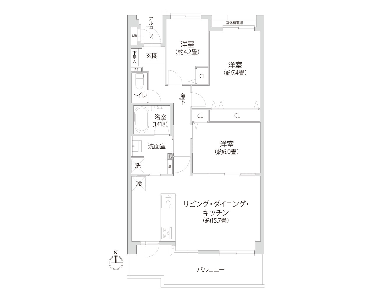 コートハウス日吉本町 間取り