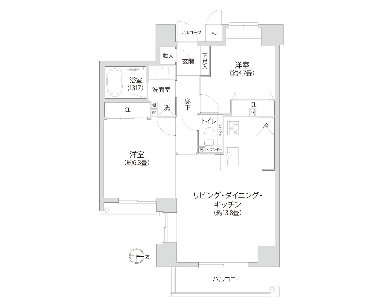 アルス横浜台町 間取り