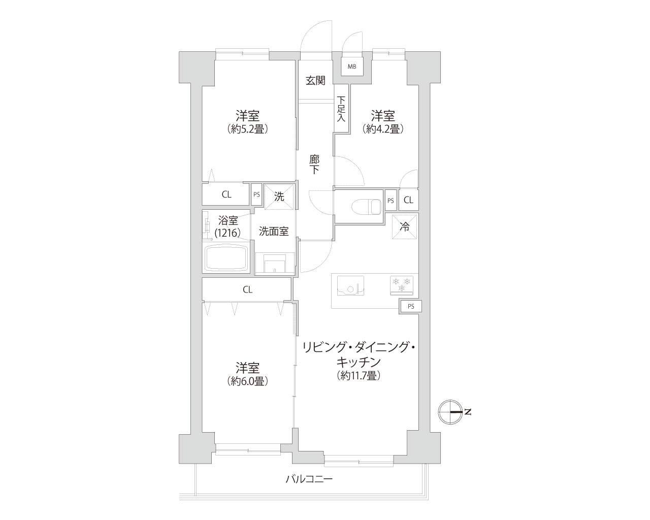 ライオンズアーバンシティ東陽町 間取り