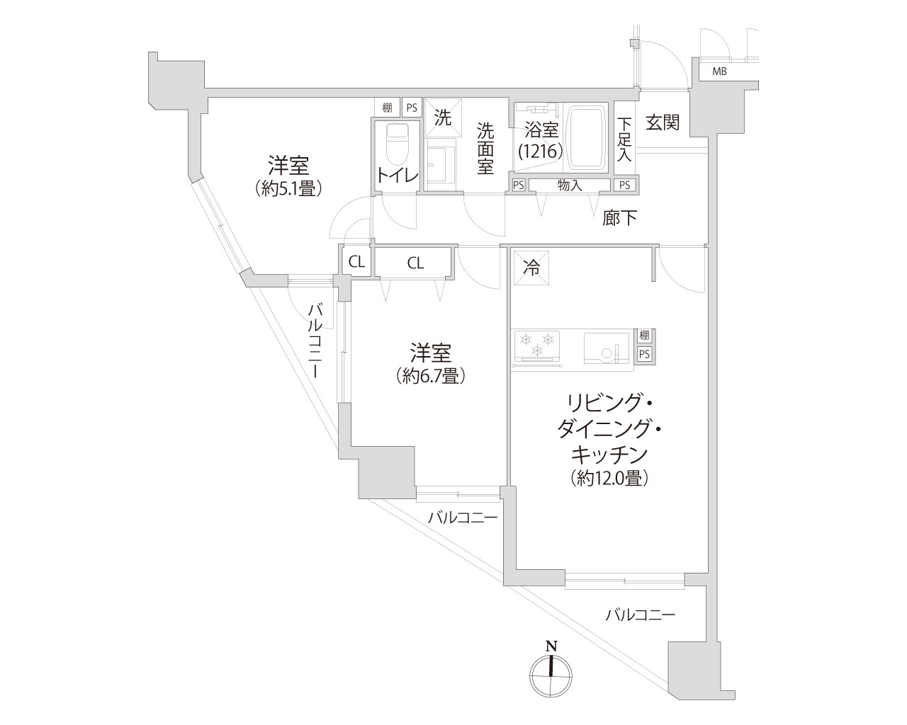 ソオワ川崎ウエスト 間取り