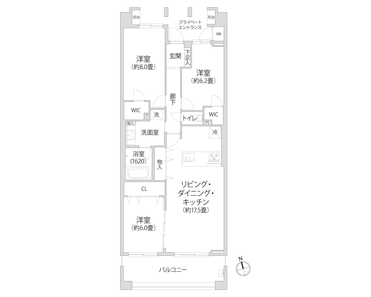 グランジオ武蔵野 間取り