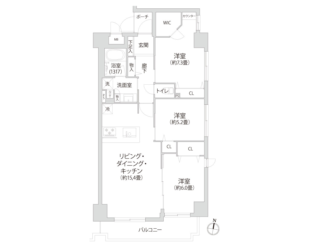 ネオマイム横浜阪東橋 間取り