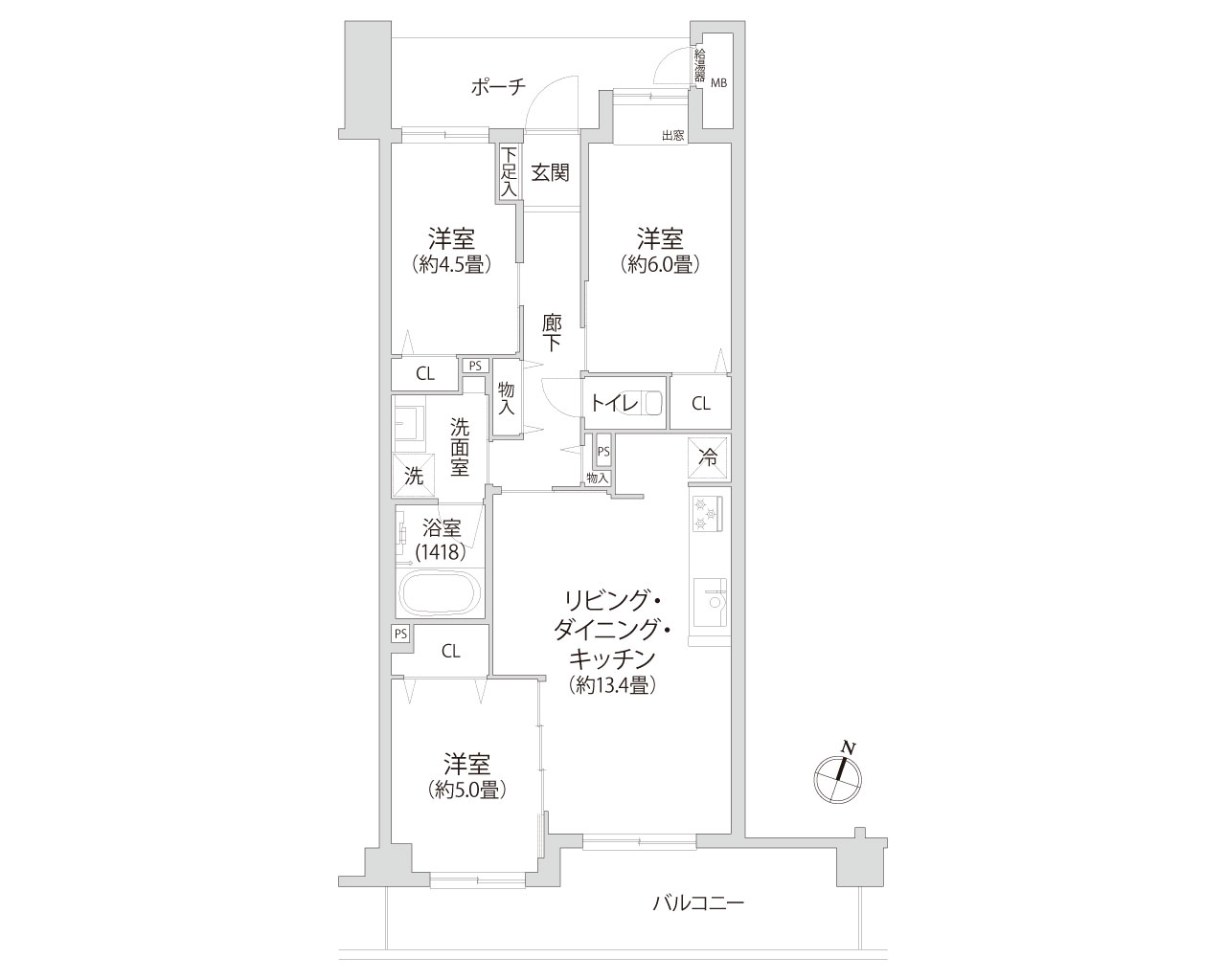 ファーネスト中央林間 間取り