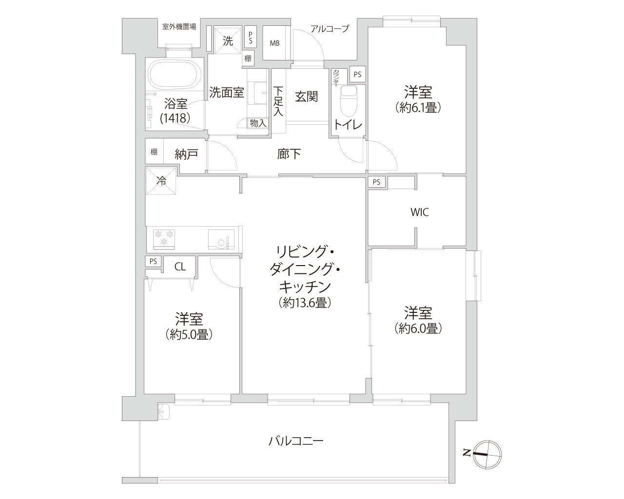 リーデンススクエア石神井台 間取り