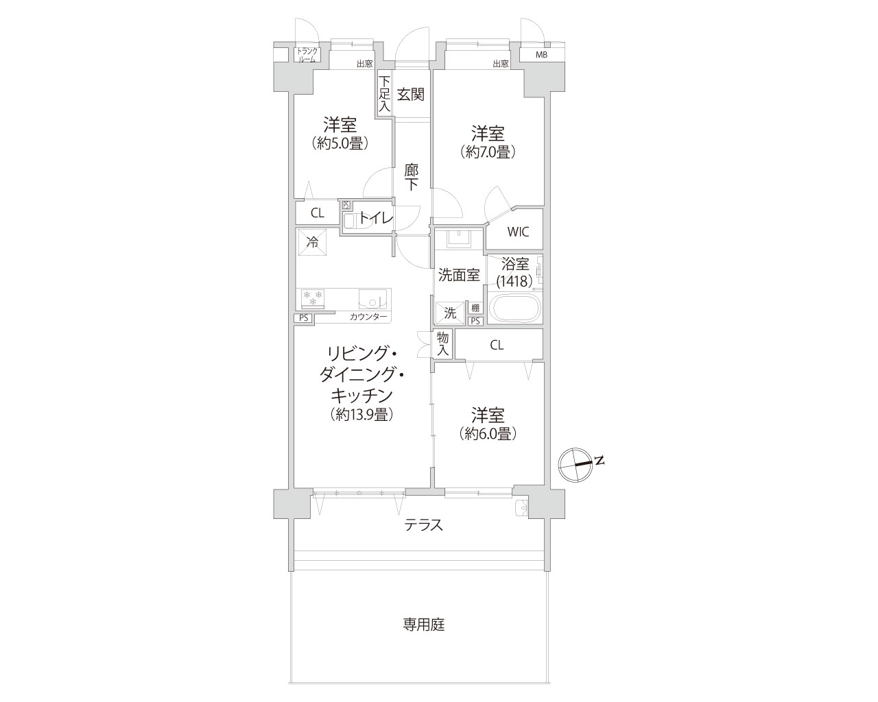 ルイシャトレ川口プレイズ 間取り