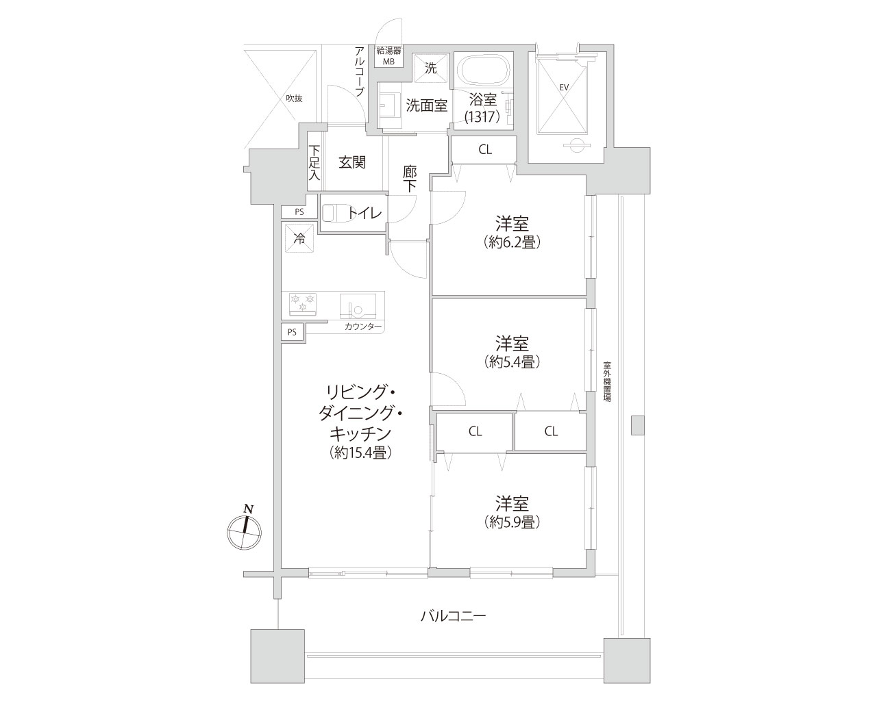 サーパス茅ヶ崎第2 間取り