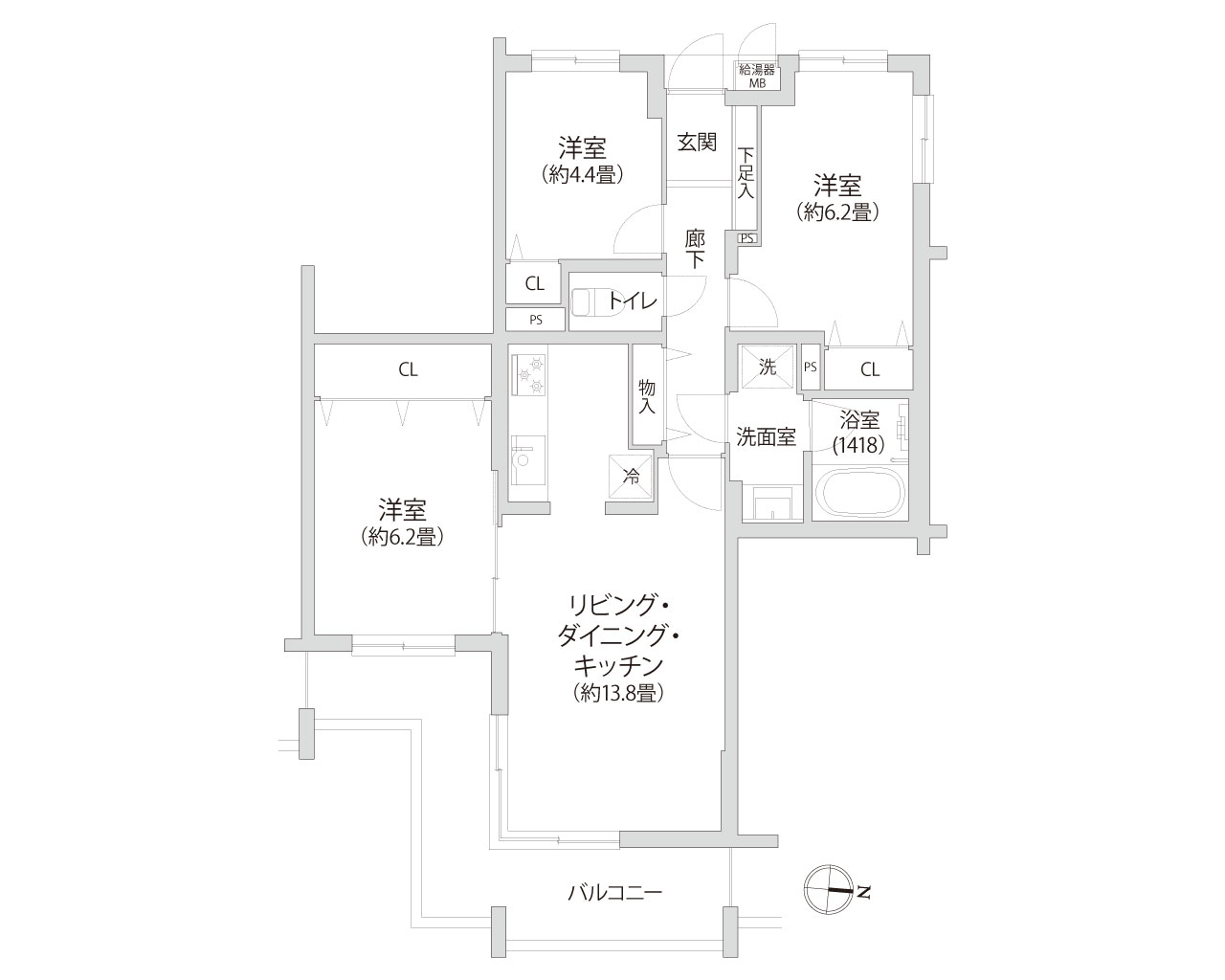 サンヴェール長津田 間取り