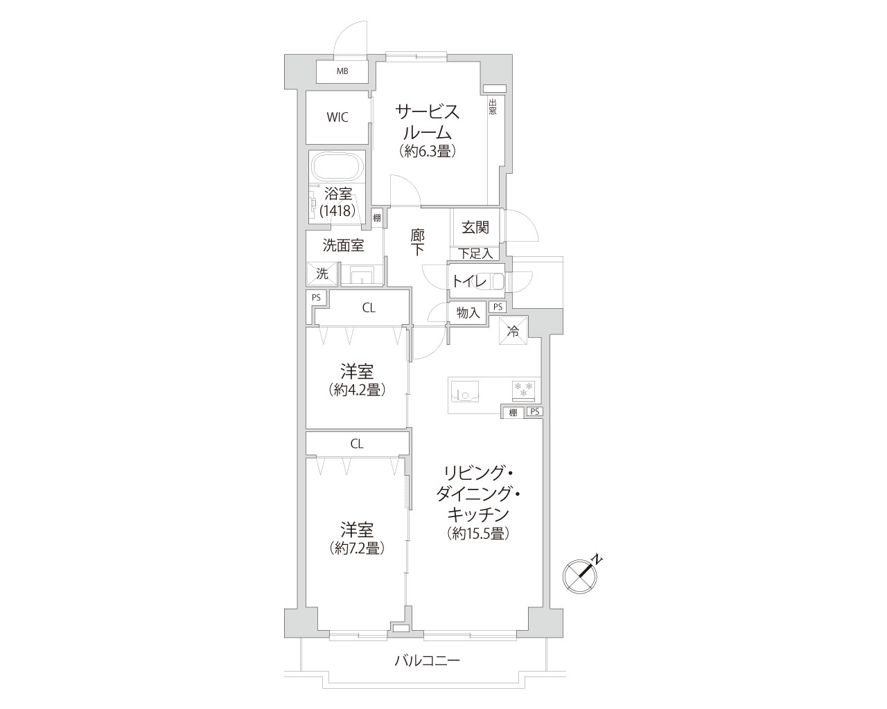 ヒルハイツ宮前平ウエスト 間取り