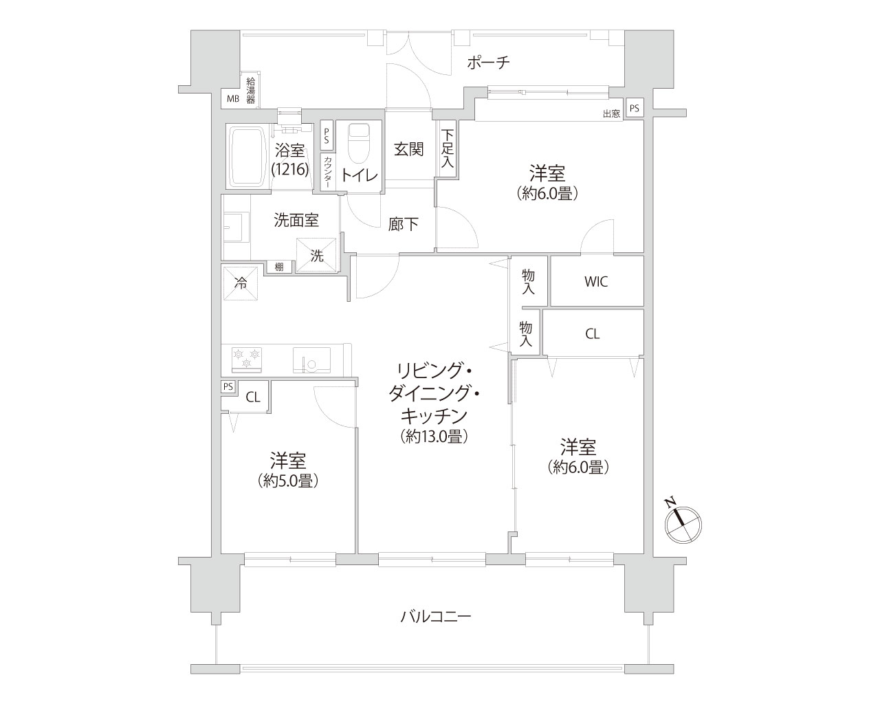 レーベンハイム川口元郷リバースクエア 間取り