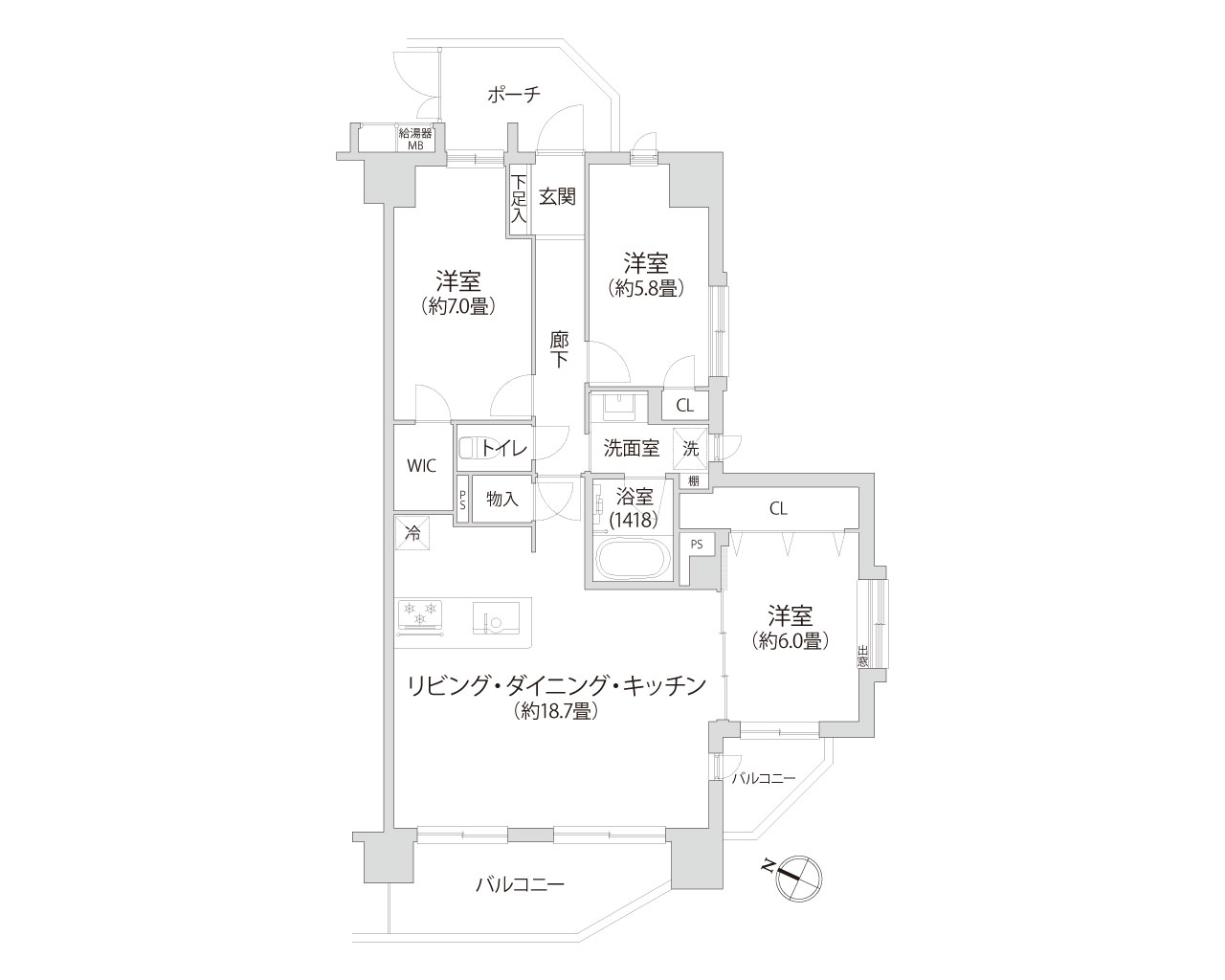 ゼファー西船橋 間取り